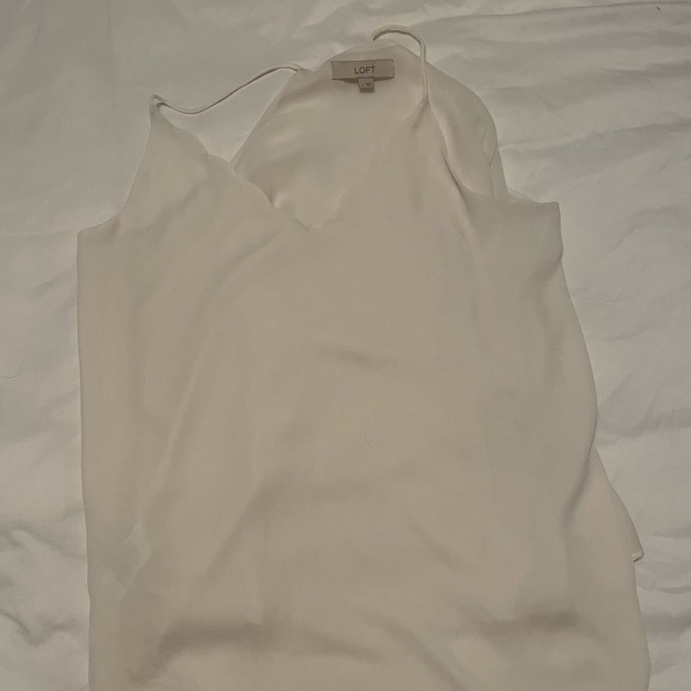 White Loft Tank Top Large